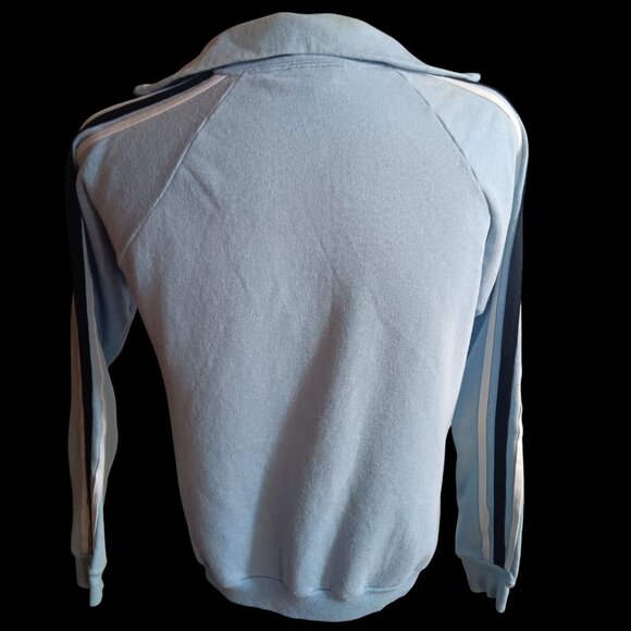 Vintage Men's Large Track Jacket 1970's Sears Kings Road  Full-Zip Striped Trash - Picture 7 of 9